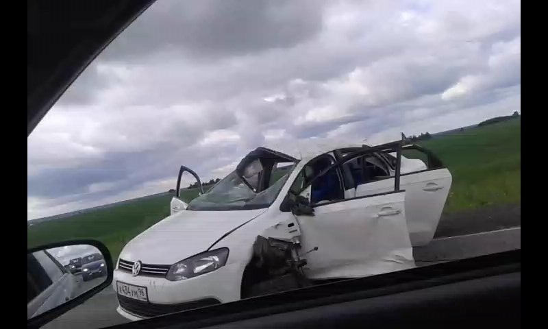 Авария 08.07.2017 на трассе у деревни Шмакова