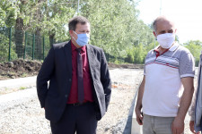Строительство стадиона в деревне Бердюгина