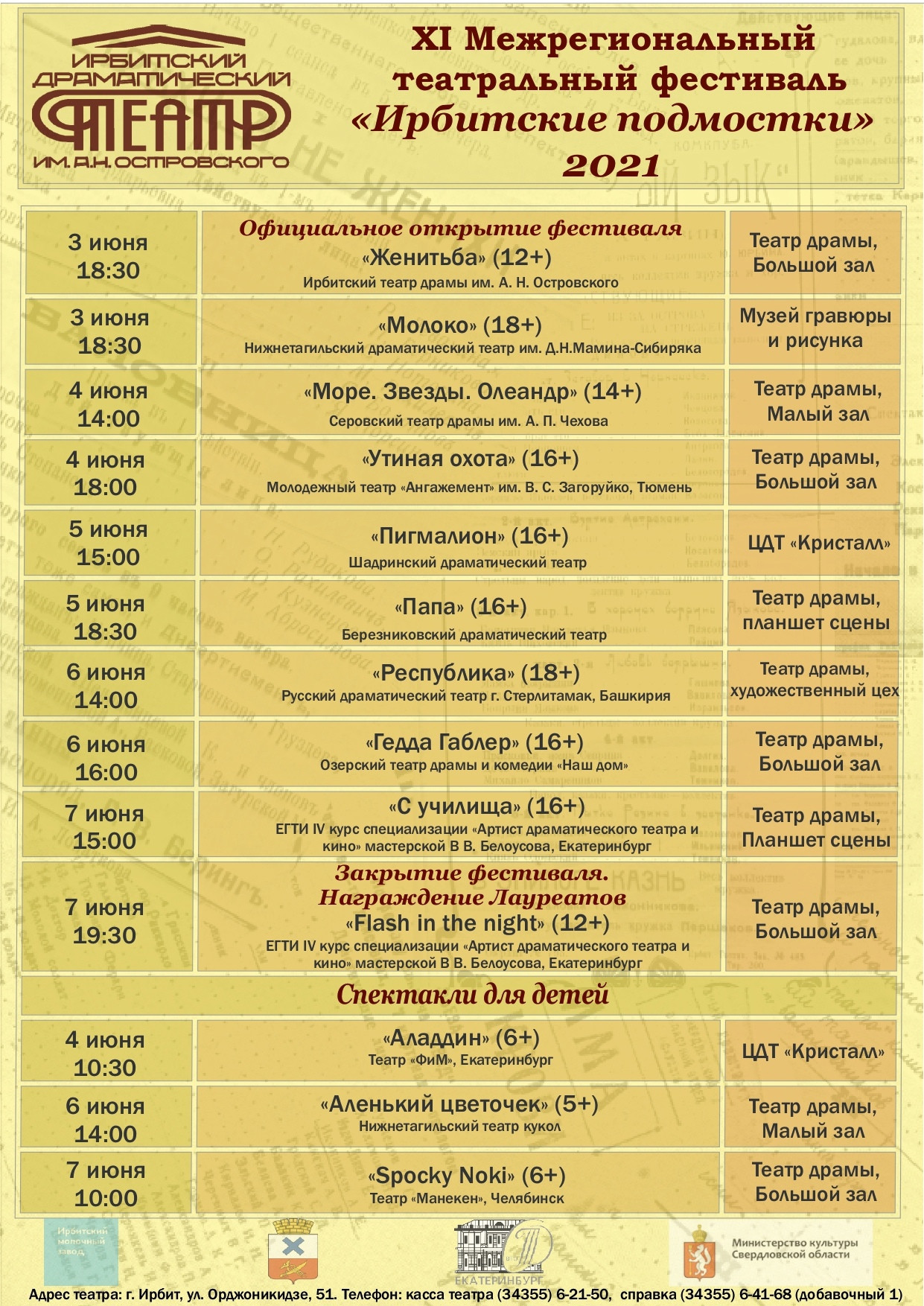 Ирбитские подмостки 2021