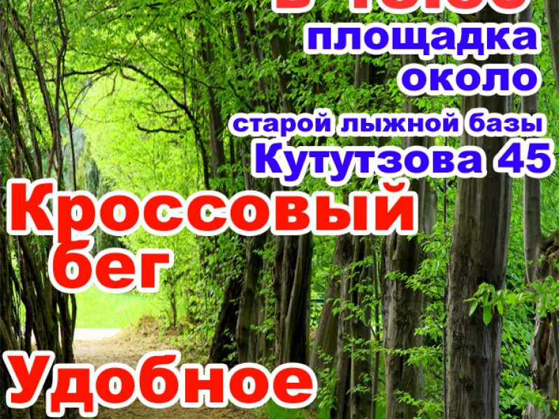 Афиша Кроссовый бег "Удобное время" 22 июня 2017 г.