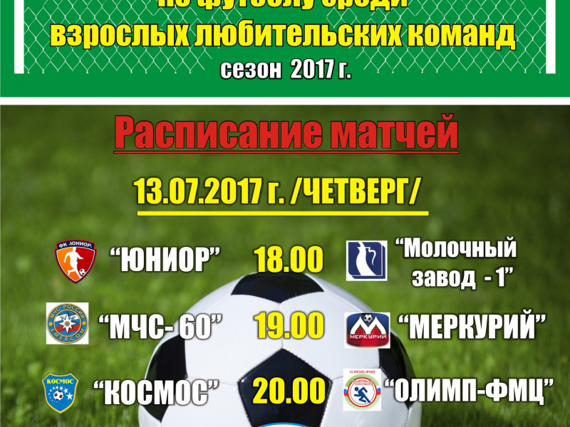6-й тур Первенства города Ирбита по футболу среди взрослых любительских команд