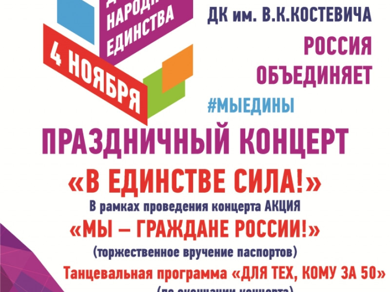 Праздничный концерт "В единстве сила!"