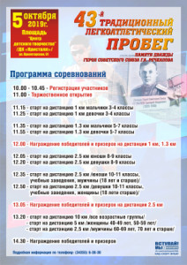 Программа соревнований
